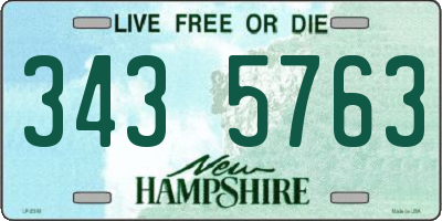 NH license plate 3435763