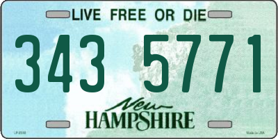 NH license plate 3435771