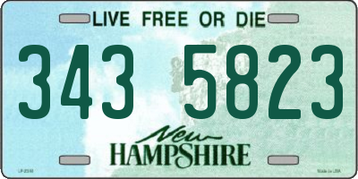 NH license plate 3435823