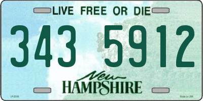NH license plate 3435912