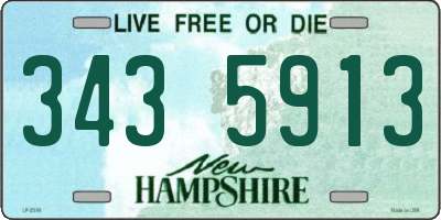 NH license plate 3435913