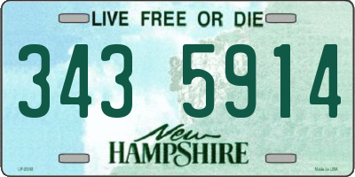 NH license plate 3435914