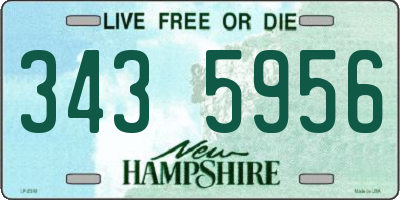 NH license plate 3435956