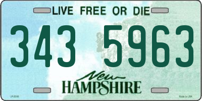 NH license plate 3435963