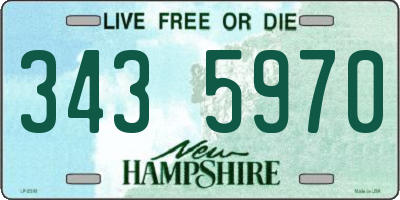 NH license plate 3435970