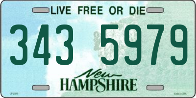 NH license plate 3435979