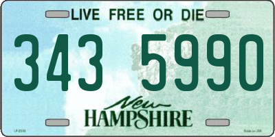 NH license plate 3435990