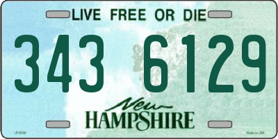 NH license plate 3436129