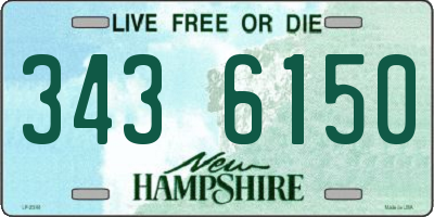 NH license plate 3436150