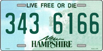 NH license plate 3436166