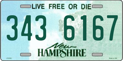 NH license plate 3436167