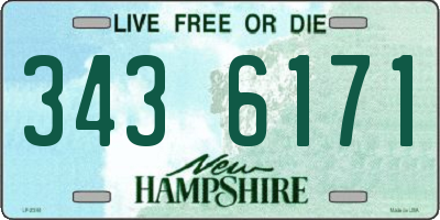 NH license plate 3436171