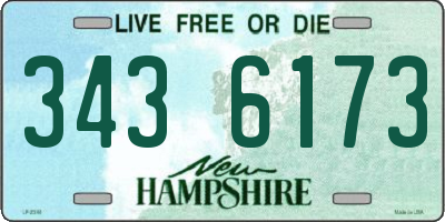 NH license plate 3436173