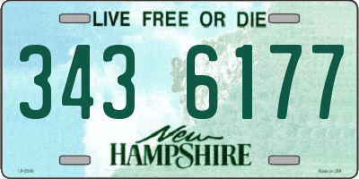 NH license plate 3436177