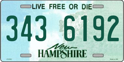 NH license plate 3436192