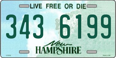 NH license plate 3436199