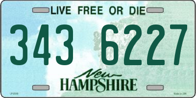NH license plate 3436227