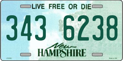 NH license plate 3436238