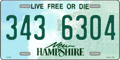 NH license plate 3436304