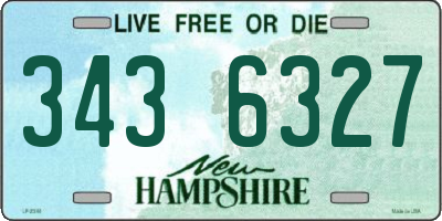 NH license plate 3436327