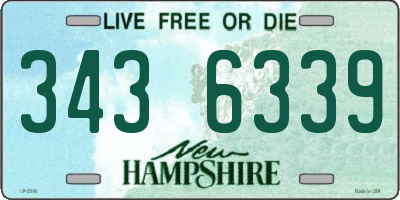 NH license plate 3436339