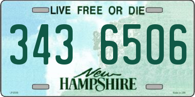NH license plate 3436506