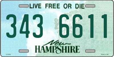NH license plate 3436611