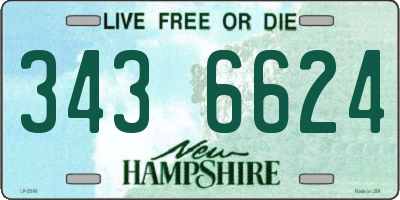 NH license plate 3436624