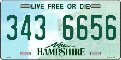 NH license plate 3436656