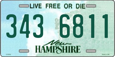 NH license plate 3436811