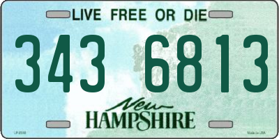 NH license plate 3436813