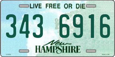 NH license plate 3436916