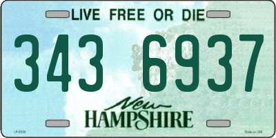 NH license plate 3436937