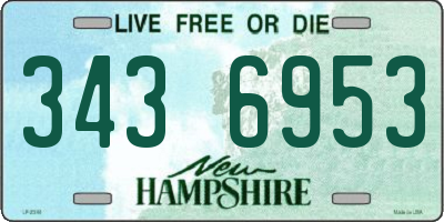NH license plate 3436953