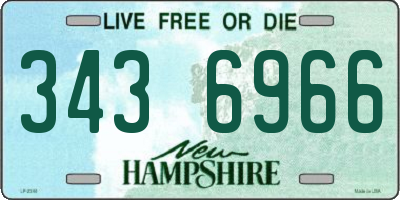 NH license plate 3436966