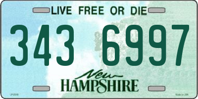 NH license plate 3436997