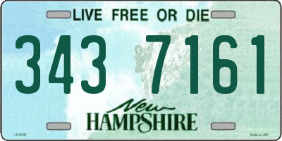 NH license plate 3437161