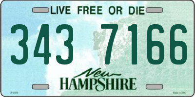 NH license plate 3437166