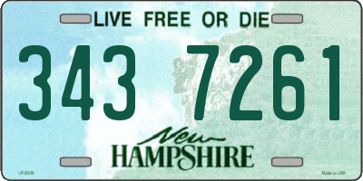 NH license plate 3437261