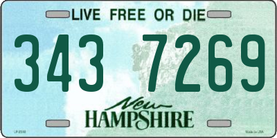 NH license plate 3437269