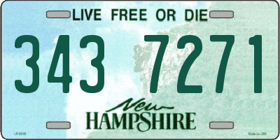 NH license plate 3437271