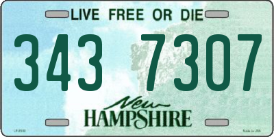 NH license plate 3437307