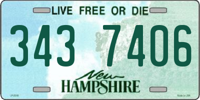 NH license plate 3437406