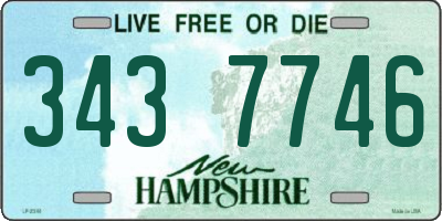 NH license plate 3437746