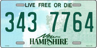 NH license plate 3437764