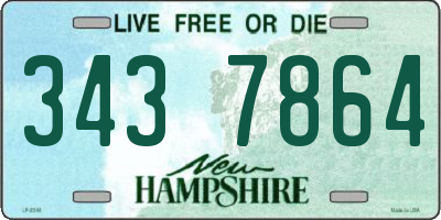 NH license plate 3437864
