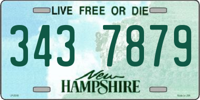 NH license plate 3437879