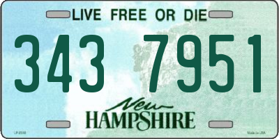 NH license plate 3437951