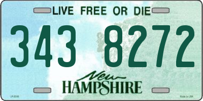 NH license plate 3438272