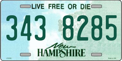NH license plate 3438285